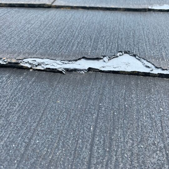 パミール屋根材の剥がれ