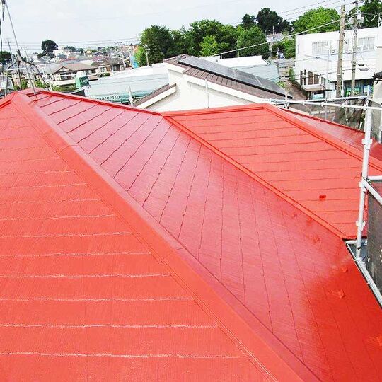 塗装後の屋根