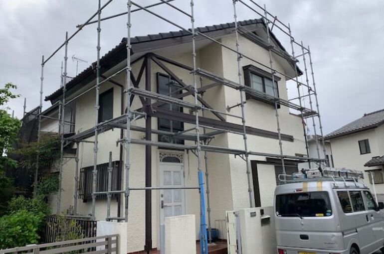 組立完了した足場