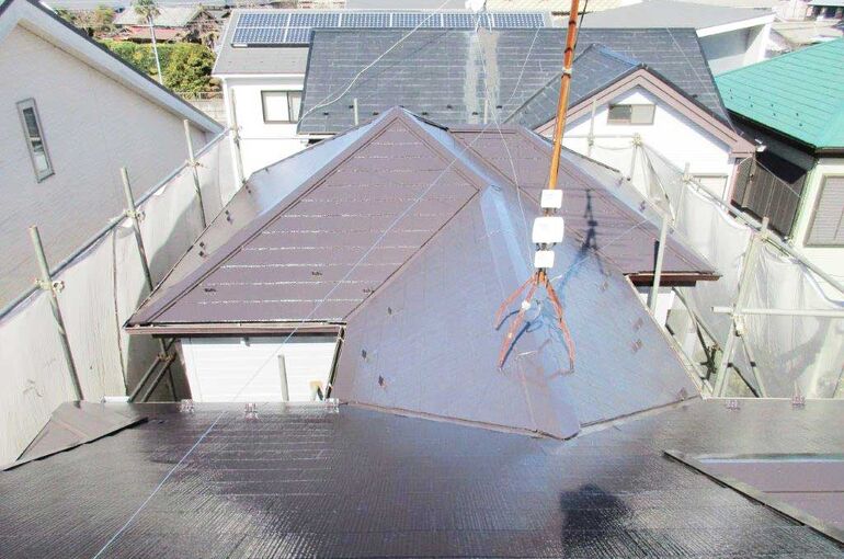 塗装後の屋根