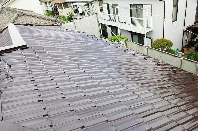 塗装後の屋根
