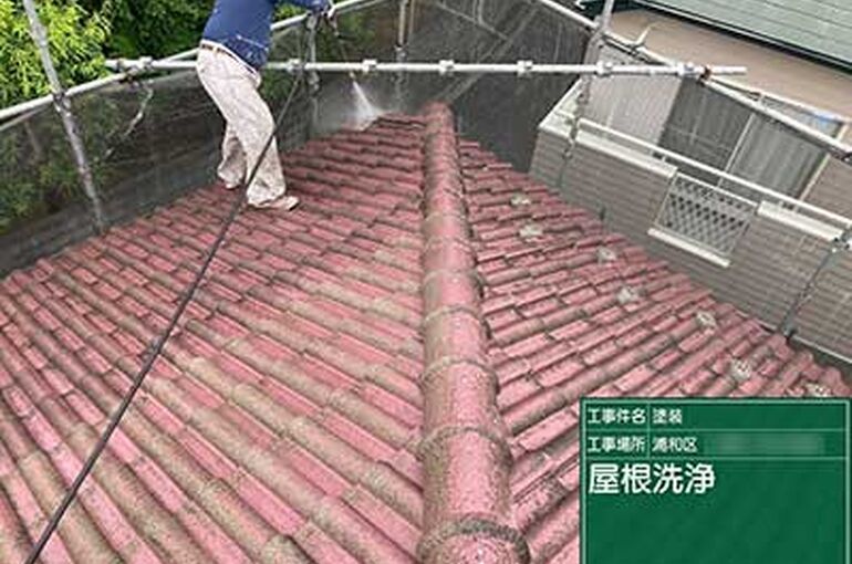 塗装前の屋根