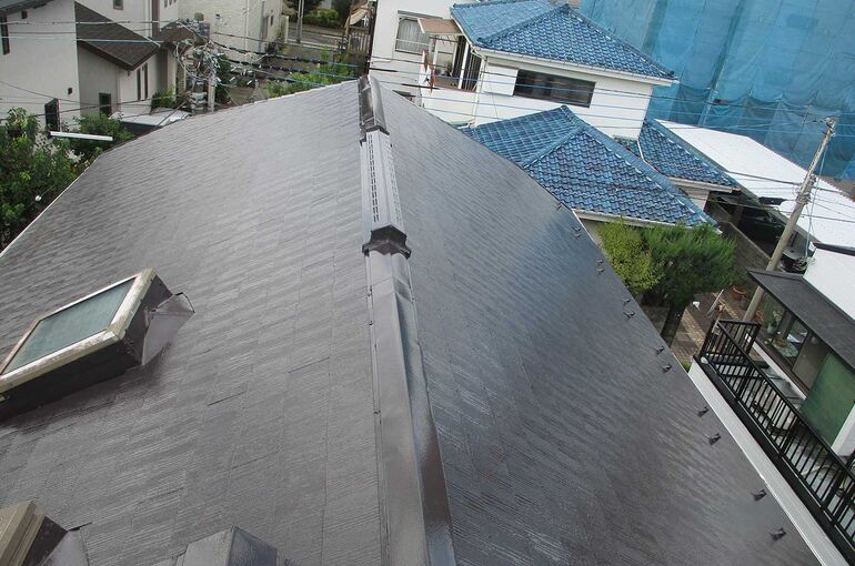 塗装後の屋根