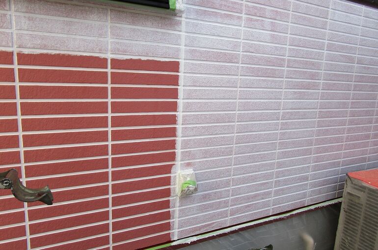 外壁の下塗り